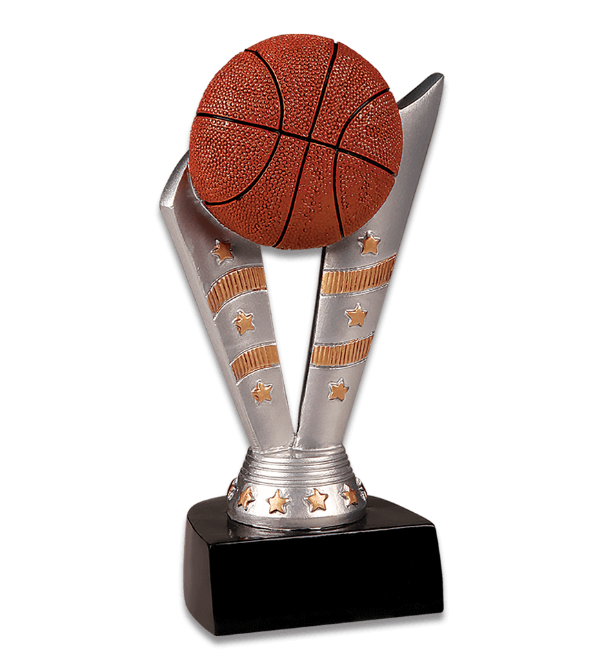 6 1/2" V Shaped Basketball Trophy DJFFR102 CLOSE OUT!!!